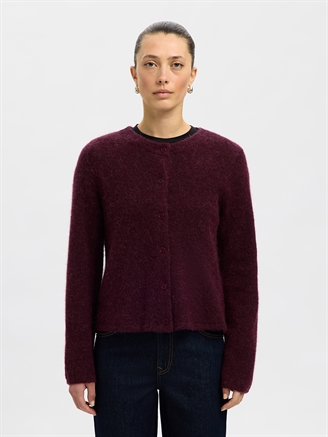Selected Femme SlfLulu New LS Knit Cardigan Fig