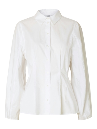 Selected Femme SlfDelia LS Shirt Bright White