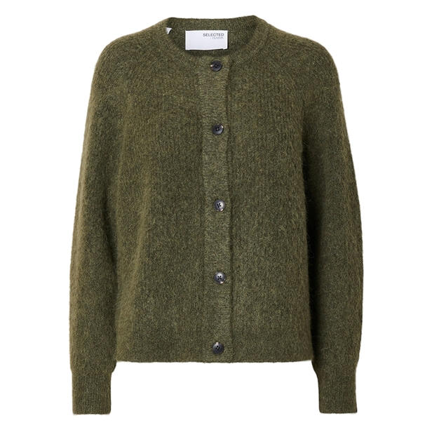 Selected Femme SlfLulu LS Knit Short Cardigan Kalamata