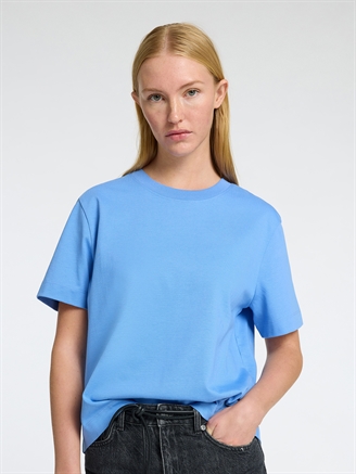 Selected Femme SlfEssential SS Boxy Tee Cornflower Blue