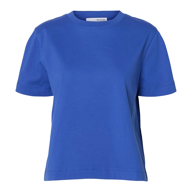 Selected Femme SlfEssential SS Boxy Tee Dazzling Blue