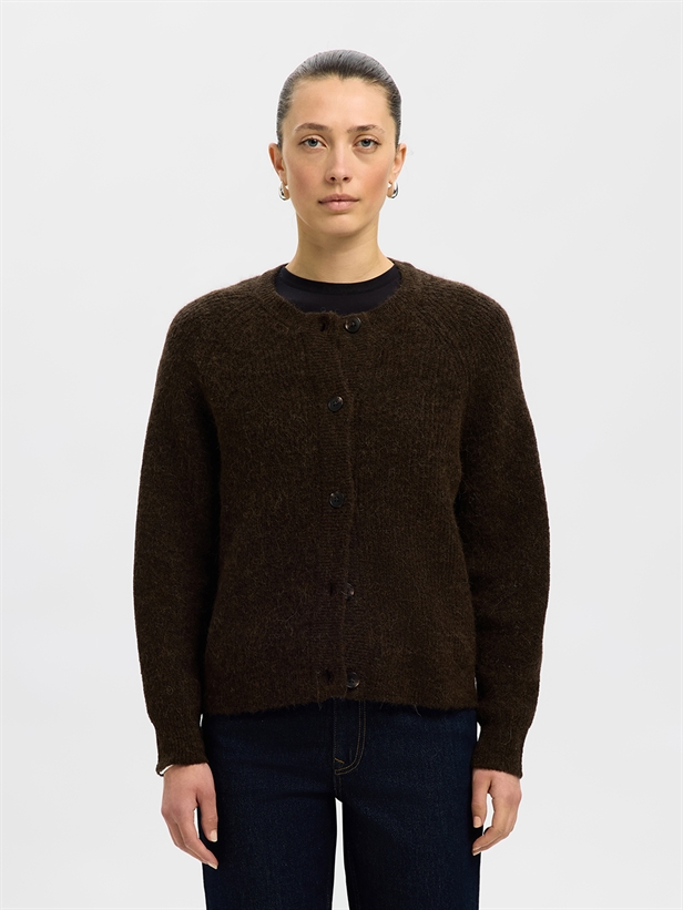 Selected Femme SlfLulu LS Knit Short Cardigan Delicioso