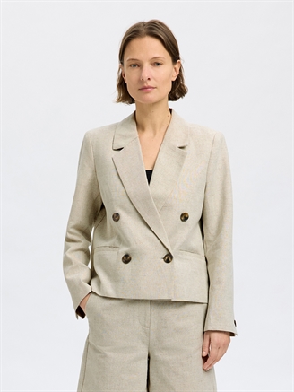 Selected Femme SlfVenja Sun LS Short Blazer Nomad