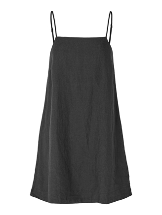 Selected Femme SlfLinnie Short Linen Strap Dress Black