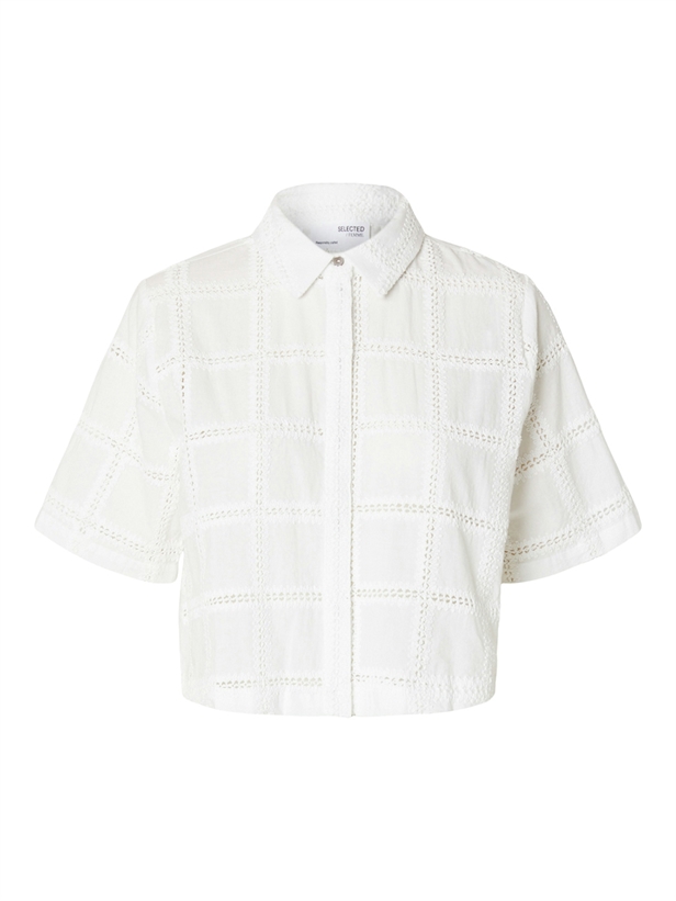 Selected Femme SlfDamara 2/4 Shirt Bright White
