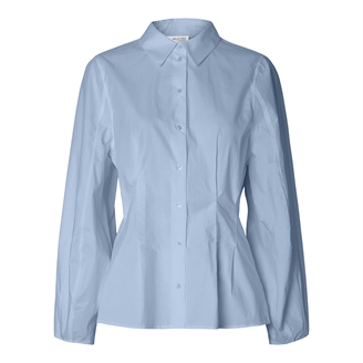 Selected Femme SlfDelia LS Fitted Shirt Cashmere Blue
