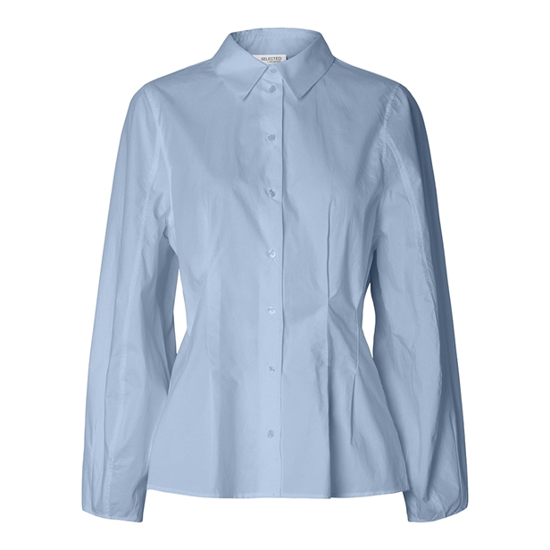 Selected Femme SlfDelia LS Fitted Shirt Cashmere Blue