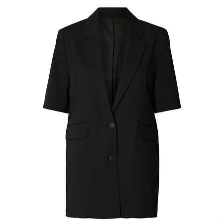 Selected Femme SlwRita SS Relaxed Blazer FD Black