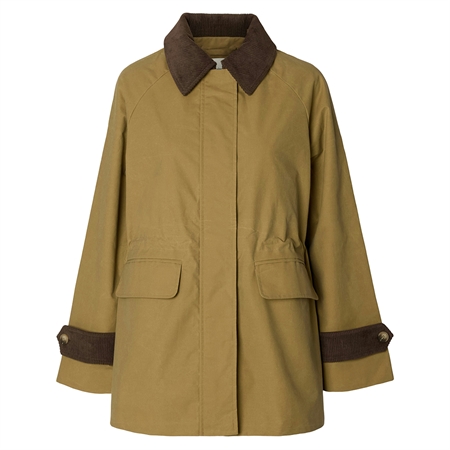 Selected Femme SlwWilma Waxed Clair Jacket Tigers Eye