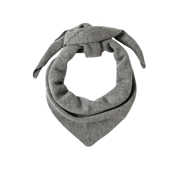 Selected Femme SlfCille Cashmere Blend Triangle Scarf Medium Grey Melange