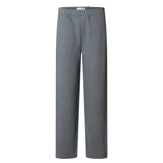 Selected Femme SlfBarrel Ari Gia MW Pant Medium Grey Melange