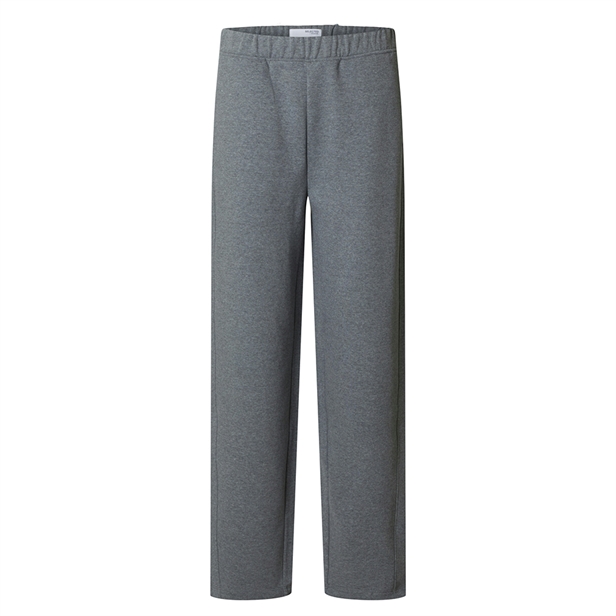 Selected Femme SlfBarrel Ari Gia MW Pant Medium Grey Melange