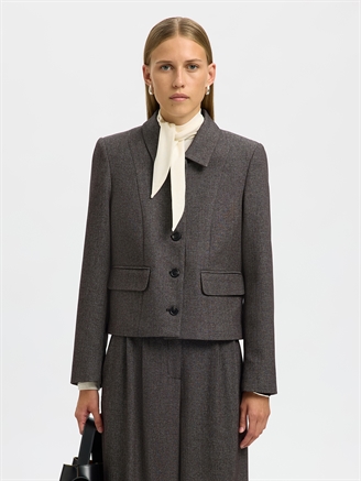 Selected Femme SlfFitted Camilla Short Blazer Black