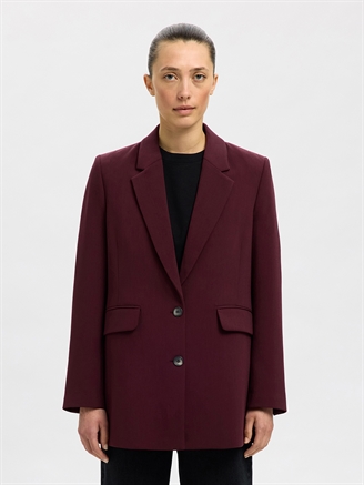 Selected Femme SlfRita LS Relaxed Blazer Fig Melange