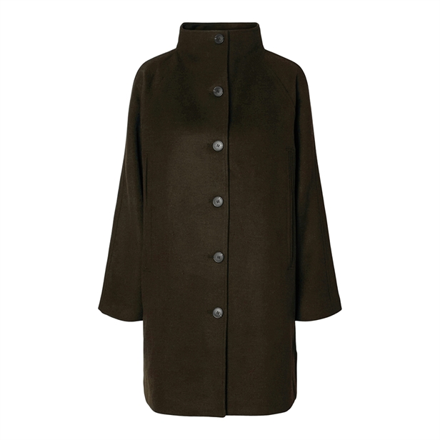 Selected Femme SlfVinni Wool Blend Coat Delicioso