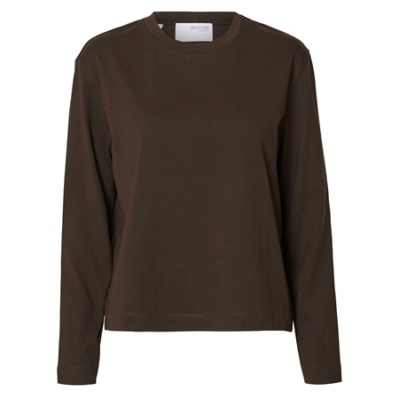 Selected Femme SlwBoxy LS O-Neck Delicioso