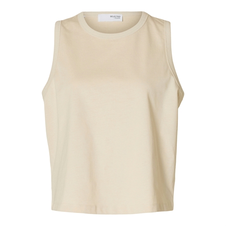 Selected Femme SlwEssential SL Boxy Tank Top Birch