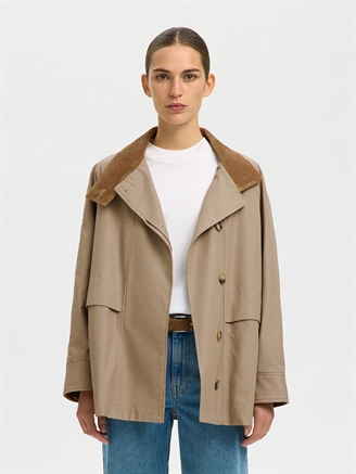 Selected Femme SlwKylie Jacket Weathered Teak