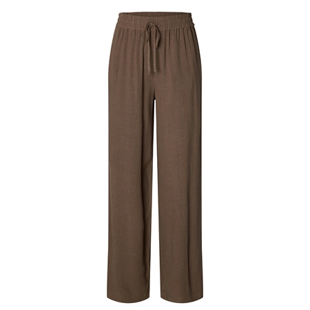 Selected Femme SlwViva-Gulia HW Long Sun Pant Chocolate Chip