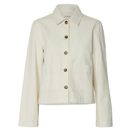 Selected Femme SlfRelaxed Hotel Amour Jacket Egret