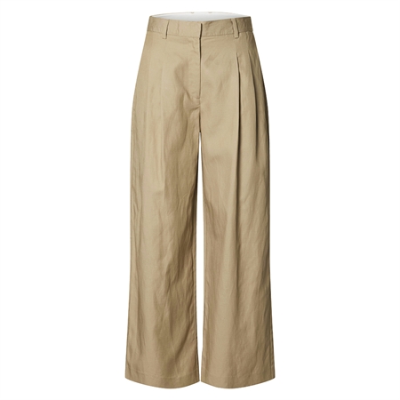 Selected Femme SlfExtra Wide HW Amour Pant Weathered Teak
