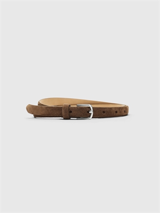 Selected Femme SlwIona Slim Suede Belt Tan
