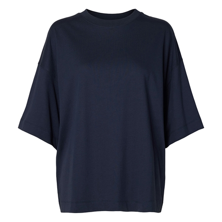 Mørkeblå oversized Selected Femme SlwColwoman t-shirt til kvinder hos MAAK Shop - Dark Sapphire