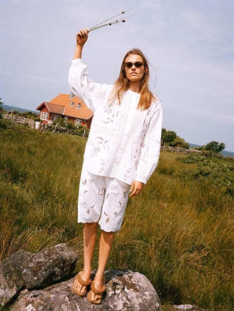 Sissel Edelbo Sada Shirt White Pastel