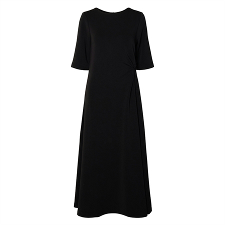 Selected Femme Slwtenny SS O-neck Dress Black kjole til kvinder