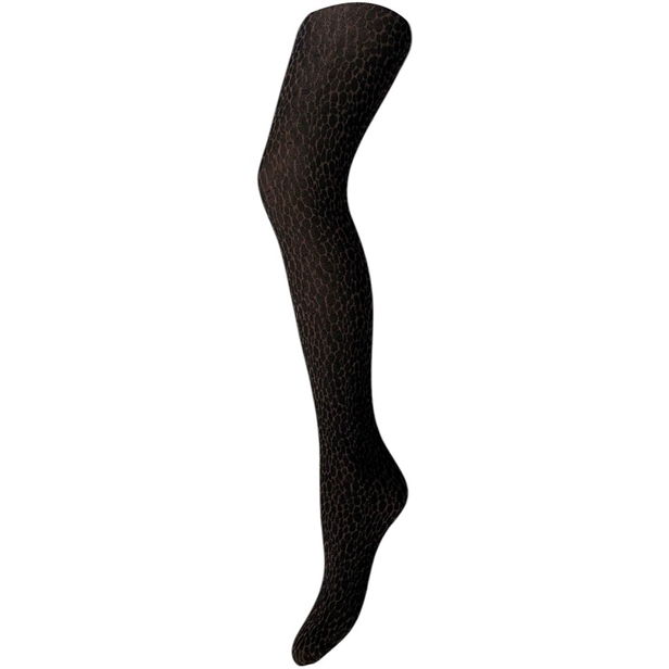 A Moi Signe Animal Tights  Dark brown & black animal print