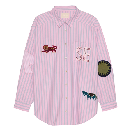 Sissel Edelbo Pil Shirt Pink Fever SE 2109 bomuldsskjorte til kvinder fra MAAK Shop