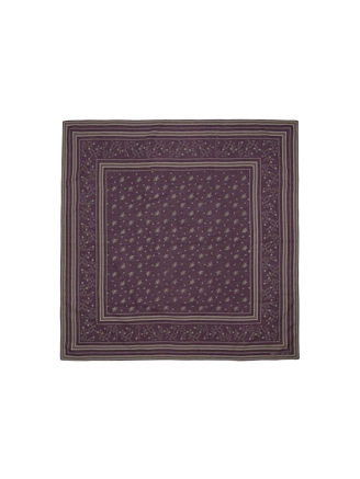 Skall Studio classic scarf 90x90 Violet/Oatmeal