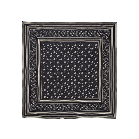 Skall Studio Skall classic scarf 90x90 Black/Light cream