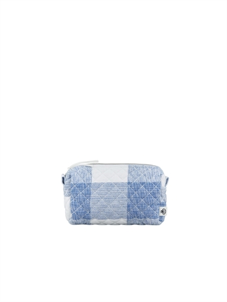 Skall Studio Small toiletry bag Blue/White check