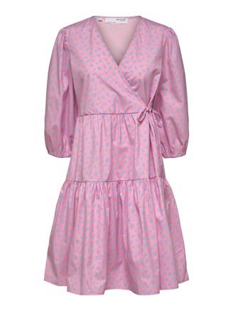 Selected Femme SlfElise 3/4 Short Dress Lilac Sachet