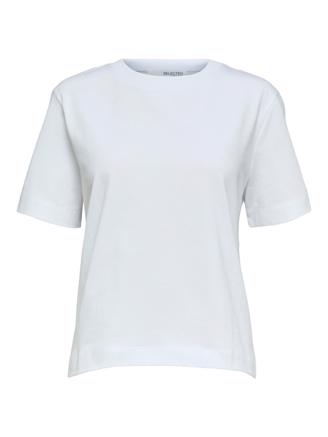 Selected Femme SlfEssential SS Boxy Tee Bright White