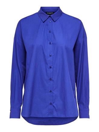 Selected Femme SlfHelma LS Shirt Spectrum Blue