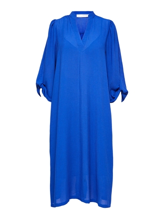 Selected Femme SlfInna-Sara 7/8 V-Neck Midi Dress Royal Blue