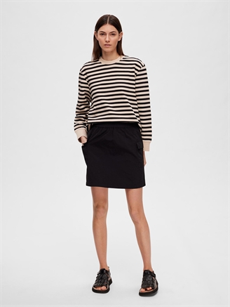 Selected Femme SlfMette MW Mini Skirt Blac