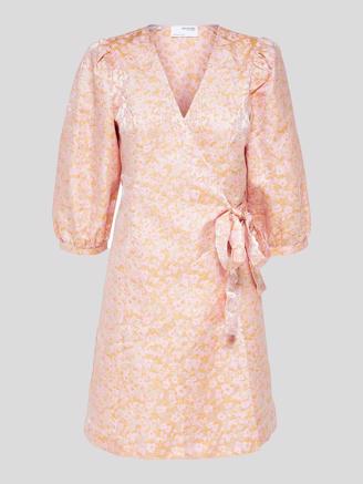 Selected Femme SlfNaja-Siv 3/4 Short Dress Chalk Pink