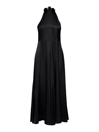 Selected Femme SlfRegina Halterneck Ankle Dress Black