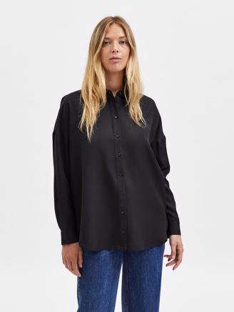 Selected Femme SlfSanni LS Shirt Black