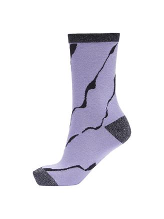 Selected Femme SlfVida Sock Violet Tulip Pattern