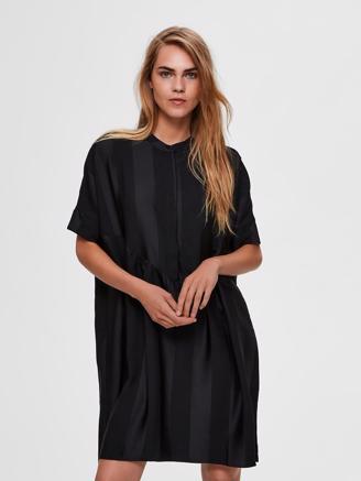 Selected Femme SlfViola SS Oversize Dress Black