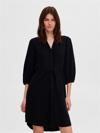 Selected Femme SlfViva-Damina 3/4 Short Dress Black