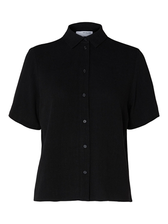 Selected Femme SlfViva-Marita SS Shirt Black