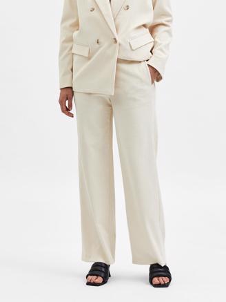 Selected Femme SlfZoey MW Pant Sandshell