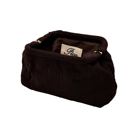 Pico Copenhagen Small Rosalia Clutch Chocolate Lace