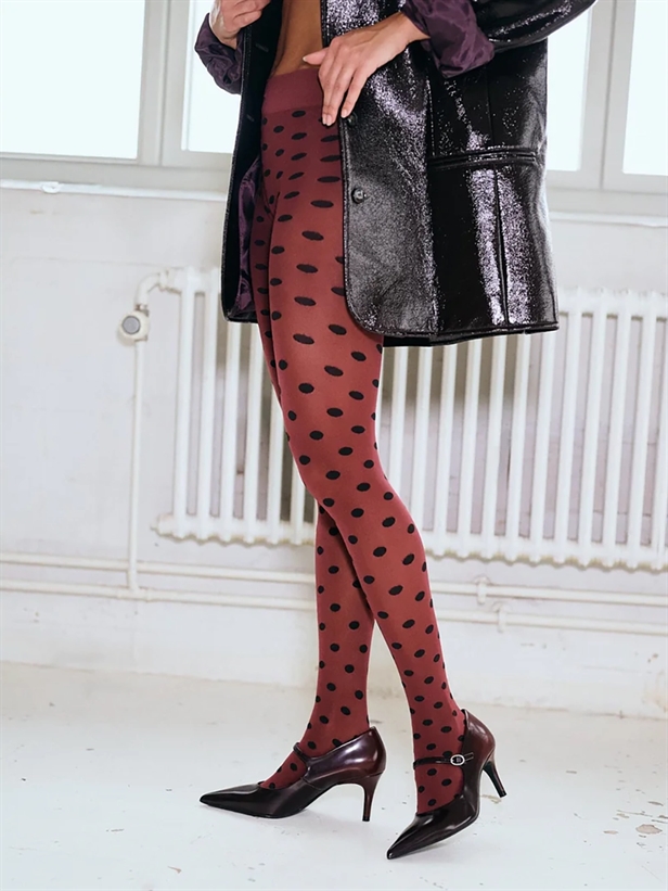 Sneaky Fox Sibyl tights Burgundy