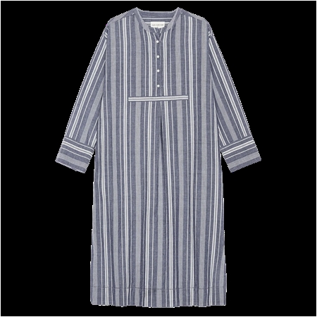 Moshi Moshi Mind Stillness Dress Stripe Sea blue/White